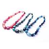 Gemstone Graduated Beaded Necklaces NIEW-F118-B-1