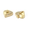 Brass Micro Pave Cubic Zirconia Pendants KK-E068-VB170-3