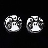 Halloween Printed Natural Wood Beads WOOD-T021-77-2