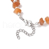 Natural Red Aventurine Chip Beaded Bracelets BJEW-JB11819-06-4