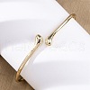 Alloy Arm Cuff Bangles Girl Women AJEW-A063-02G-1