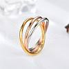 Stainless Steel Trinity Interlocking Finger Rings FS-WG6D755-02-1