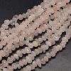 Nuggets Natural Rose Quartz Beads Strands G-P029-06-1