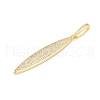 Brass Micro Pave Cubic Zirconia Pendants KK-H203-02G-2