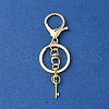 304 Stainless Steel Initial Letter Key Charm Keychains KEYC-YW00004-07-2