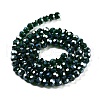 Electroplate Transparent Glass Beads Strands EGLA-A035-T6mm-A10-2