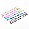 14Pcs 7 Colors Segment Dyed Nylon Braided Cord Bracelet Makings AJEW-TAC00014-12