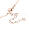 Alloy Full Crystal Rhinestone Mother and Daughter Pendant Necklaces FS-WG340FE-02-3
