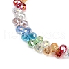 Electroplate Glass Beads Strands EGLA-D300-02-6mm-3