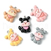 5Pcs 5 Colors Opaque Resin Pendants RESI-FS0001-67A-1