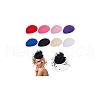  8Pcs 8 Colors Teardrop EVA Mini Hat Fascinator Base AJEW-NB0005-98-7