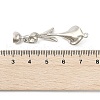 Brass Micro Pave Cubic Zirconia Fold Over Clasps KK-U059-08P-3
