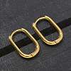 Ion Plating(IP) 304 Stainless Steel Oval Hoop Earrings EJEW-M218-02A-G-5