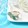 5Pcs Natural Gemstone Finger Rings RJEW-TA00202-4