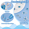   10Pcs 5 Styles Zinc Alloy Enamel Pendants FIND-PH0022-12-4