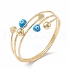 Brass Cuff Bangles BJEW-A134-01G-03-2