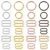 AHADERMAKER 480Pcs 24 Styles Alloy Underwear Strap Adjustment Buckles FIND-GA0003-35-1