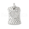 Brass Micro Pave Cubic Zirconia Pendants KK-P290-01P-2