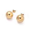 304 Stainless Steel Stud Earrings EJEW-U060-02C-G-4