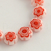 Handmade Millefiori Glass Bead Strands LK-R006-16H-1