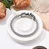 Viking 304 Stainless Steel Open Cuff Bangles for Men BJEW-U001-07M-AS-2