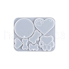 DIY Paw Print & Bone & Round & Heart Pendant Silicone Molds VALE-PW0001-082-5