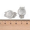 Rack Plating Brass Micro Pave Clear Cubic Zirconia Box Clasps KK-G494-04P-3