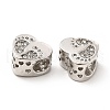 Rack Plating Alloy Rhinestone European Beads PALLOY-P289-53P-3