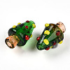 Handmade Lampwork Bumpy Beads LAMP-T022-02A-04-2