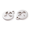 Non-Tarnish 304 Stainless Steel Charms STAS-Y002-15P-2