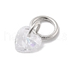 925 Sterling Silver with Cubic Zirconia Charms STER-Q004-05A-P-2