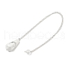 Natural Howlite Cone Pointed Dowsing Pendulums G-A249-02S-01-3