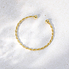 Twisted Brass Cuff Bangles YN8277-3
