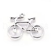 Tibetan Style Alloy Bicycle Pendants TIBEP-A15503-AS-RS-2