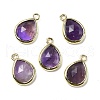 Natural Gemstone Faceted Pendants G-U019-05G-3