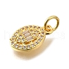 Brass Micro Pave Cubic Zirconia Pendants KK-U072-12G-2