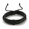 Adjustable PU Leather Waxed Cord Bracelets BJEW-F468-13-2