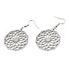 201 Stainless Steel Dangle Earrings X-STAS-S105-JN606-1-2