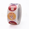 Flat Round Paper Thank You Stickers DIY-C042-12F-3