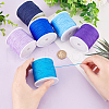   6 Rolls 6 Colors Braided Nylon Thread NWIR-PH0002-07C-3