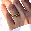 Adjustable 925 Sterling Silver Micro Pave Cubic Zirconia Cuff Rings for Women SM8220-2