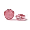 Transparent Spray Painted Glass Beads GLAA-I050-12H-3