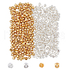 HOBBIESAY 400Pcs 2 Colors Alloy Beads FIND-HY0002-75-1