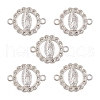 Flat Round Alloy Connector Charms FIND-YW0003-44-1