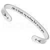 Inspirational 304 Stainless Steel Cuff Bangles FS-WG30F15-06-1