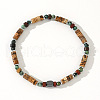 Natural Picasso Jasper & African Turquoise(Jasper) Beaded Stretch Bracelets for Men Women KB5401-5