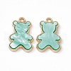 Opaque Resin Pendants PALLOY-P287-07LG-04-2