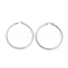 Non-Tarnish Ring 304 Stainless Steel Hoop Earrings for Women Men EJEW-B049-01G-P-1