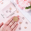 Beebeecraft 12Pcs 2 Colors Brass Micro Pave Cubic Zirconia Charms KK-BBC0014-88-3