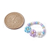 3Pcs 3 Style Glass Seed Beaded Stretch Rings Set RJEW-JR00616-01-4